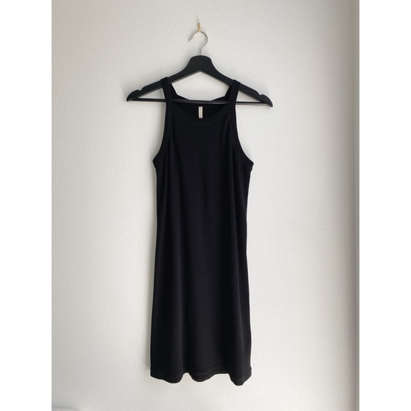 NWOT Botanica Workshop Rhea Rib Dress // Black Organic Cotton - Picture 5 of 13
